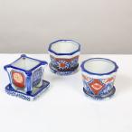  бонсай маленькая миска : China красный . маленькая миска 3 шт. комплект 4 номер * материал 