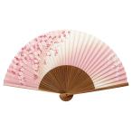 扇子 レディース 女性用 しだれ桜 名入れ 無料特典 メール便限定 送料無料 紙扇子 上品 モダン かわいい 花柄 和柄 和風 浴衣 着物 名前入り 敬老の日 .扇子.