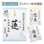 ディズニー 命名用紙 ミッキー ミニー くまのプーさん メール便送料無料 代筆料込み お七夜 命名 命名書 命名紙 命名セット .命名用紙.