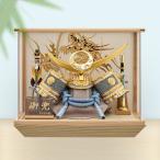 五月人形 コンパクト アクリル ケース飾り 白金北斗上杉兜 上杉謙信 兜 間口38×奥行25×高さ32cm 毛筆名入れ無料特典 .五月人形. ck2607-8