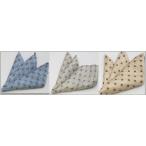 pocket square модный шелк хлопок сделано в Японии мелкий рисунок серия голубой светло-серый бежевый подарок подарок прохладный biz подарок подарок 