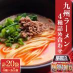 ふるさと納税 宇城市 【テレビ YouTube で紹介!!】九州 ラーメン 詰合せ 龍麺三昧 4種×5本 計20本セット