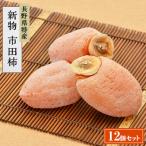 ふるさと納税 飯田市 【もっちり食感と上品な甘さが魅力】新物　市田柿　12個セット