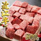 ふるさと納税 竜王町 近江牛 澤井牧場 サイコロステーキ 500g K040-1_PT