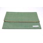 村山大島紬 Clutch Bag 緑色