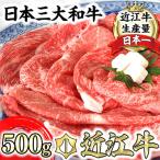 ふるさと納税 近江八幡市 厳選 近江牛 すき焼き・しゃぶしゃぶ 500g