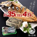 日本海産 大きな大きなアジ一夜干し 大4匹