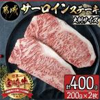ふるさと納税 都城市 宮崎牛サーロインステーキ計400g