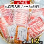 古今東北 大槻ファームの豚肉5種類 計1.2kgセット