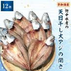竹中水産の天日干し大アジ 宇和海産の開き12枚