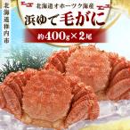 オホーツク海産 浜ゆで毛がに 約400g×2尾