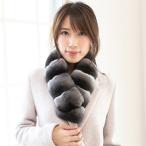 極上の肌触り 高級チンチラ 裏付きロングチョーカー