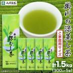 ふるさと納税 掛川市 【ご家庭用】掛川深蒸し茶300g×5袋 (1.5kg) 茶審査技術八段 掛川最高有段者 大井丈司監修