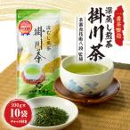 ふるさと納税 掛川市 茶審査技術八段 掛川最高有段者 大井丈司監修!深蒸し掛川茶一番茶製造!100g×10袋セット