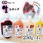 信州フルーツ 生シロップ かき氷用 250g×4本セット
