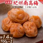 紀州南高梅うす塩つぶれ 塩分約6%