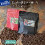ふるさと納税 富士吉田市 フェアトレードコーヒー豆250g×2種計500g ミャンマー&東ティモールSDgs富士山の湧き水珈琲