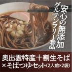 そば 十割生そばと特製そばつゆのセット 4人前