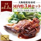 河内鴨 ツムラ本店のコンフィ1個 もも肉500g スモーク1個