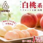 ふるさと納税 山梨市 山梨県産 桃 白桃系 1kg以上(3〜5玉) フルーツ王国・山梨県から産地直送