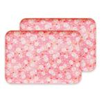 友禅和紙トレー L 39cm 桜 雪うさぎ 2枚セット