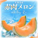 ふるさと納税 旭川市 【先行受付】2025年産 北海道赤肉メロン(約1.3kg×2玉)_01381