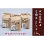 ふるさと納税 村上市 【令和6年産米】空舞米 新潟県岩船産コシヒカリ精米6kg (2kg×3袋)A4148
