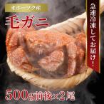 毛ガニ 500g前後×2尾_01192