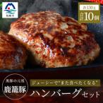 ふるさと納税 枕崎市 枕崎産黒豚 【鹿籠豚 ハンバーグ】10個セット 地元で大人気の逸品 冷凍 B3-10