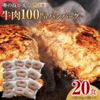 ふるさと納税 堺市 堺の技が光る無添加の牛肉100%ハンバーグ　20食セット