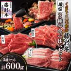 くまもと黒毛和牛 藤彩牛 厳選3種の食べ比べ計600g