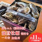 盛ちゃん 湯田水産 能登牡蠣 殻付き 一斗缶 70個前後