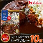 ハウス 選ばれし 店 スパイス織りなすビーフカレー 10個