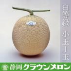 ふるさと納税 森町 【通年出荷】クラウンメロン(白等級小玉)1玉【森町SF】