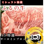 ふるの牛 A5特選サーロインブロック 1.3kg