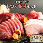 本マグロ 養殖 赤身 トロ セット 500g_AZ6019