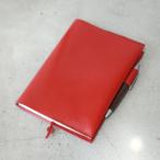 A5レザーノートカバー レッド