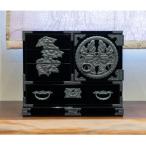 仙台箪笥 片開小箪笥 黒呂漆塗り