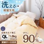 羽毛布団 クイーン 日本製 ダウン90% 1.8kg
