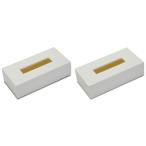 ふるさと納税 海南市 和歌山県海南市 ティッシュBOX カラー ホワイト 2個組 すっきりシンプルなティッシュケース