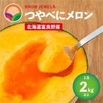 ふるさと納税 富良野市 つやべにメロン1玉入箱(2kg以上)北海道富良野産 赤肉