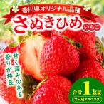 ふるさと納税 三木町 三木町地域いちご部会「さぬきひめ」1kgパック