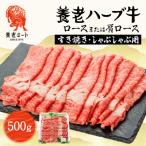 ふるさと納税 養老町 養老ハーブ牛 ロースまたは肩ロース すき焼き・しゃぶしゃぶ両用 500g