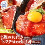 訳ありカツオのたたき600g+訳ありマグロ漬け丼の素80g×5P