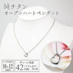 純チタンオープンハートペンダント ハート
