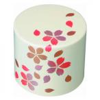 紀州漆器 漆芸 蒔絵 文鎮 長型 白 桜