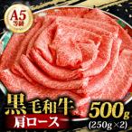 九州特選黒毛和牛A5等級 霜降り肩ロース500g