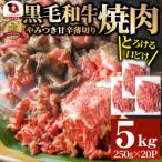 とろける黒毛和牛リッチな薄切り焼肉5kg 250g×20P