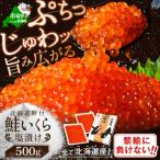 ふるさと納税 別海町 北海道産 鮭 いくら塩漬け 500g 小分け(250g×2)贅沢 塩いくら丼 3杯分 海鮮丼に合う