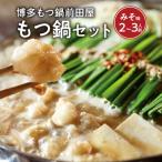 ふるさと納税 上毛町 博多もつ鍋前田屋のもつ鍋セット みそ味2〜3人前